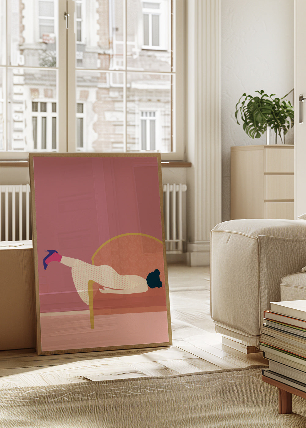 Maddies Mood - Framed poster in an interior