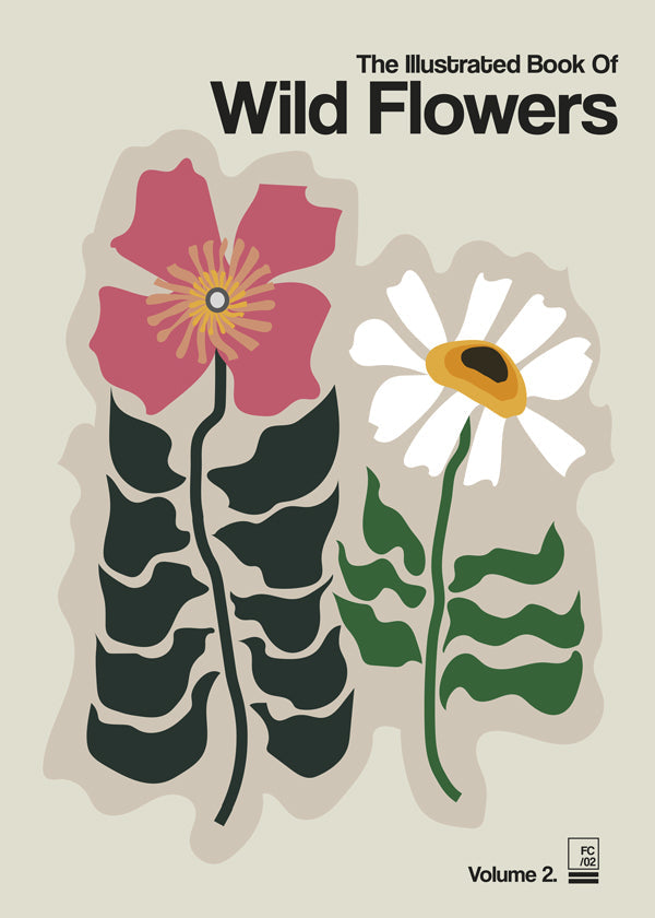 The Illustrated Book Of Wild Flowers Vol.2 Grey - Frances Collett