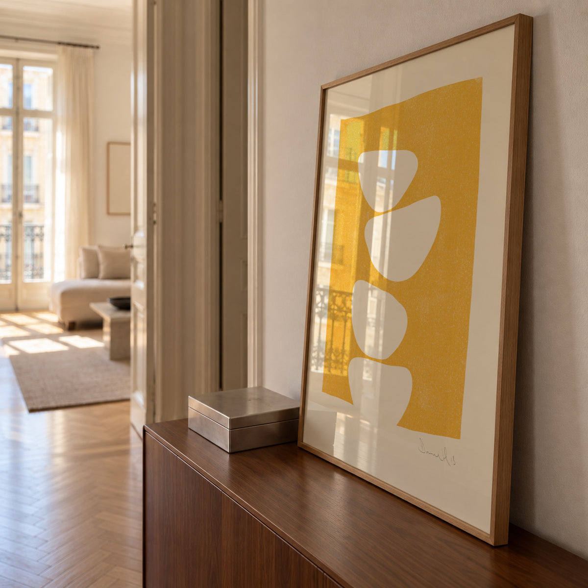 Mellow No2 - Framed poster in an interior