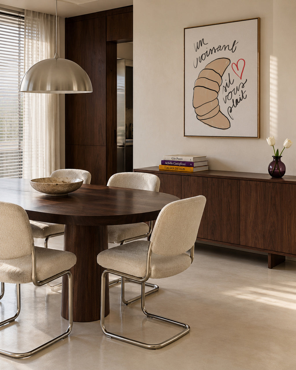 Un Croissant - Framed canvas in an interior
