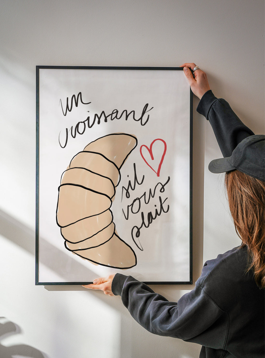 Un Croissant - Framed poster detail