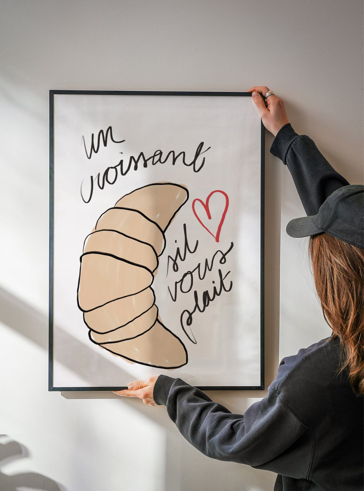 Un Croissant - Framed poster detail