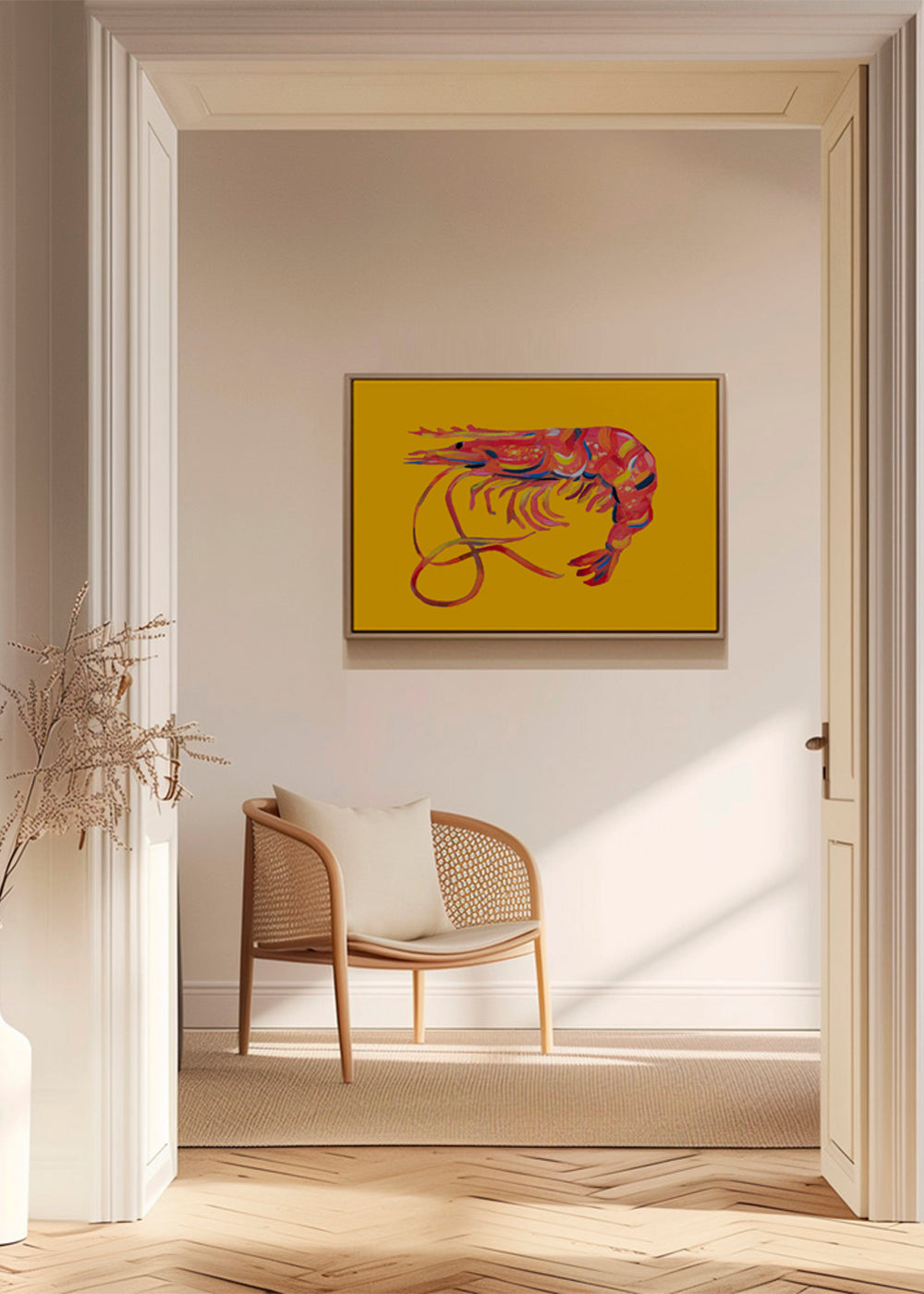 Prawn On Yellow - Alice Straker