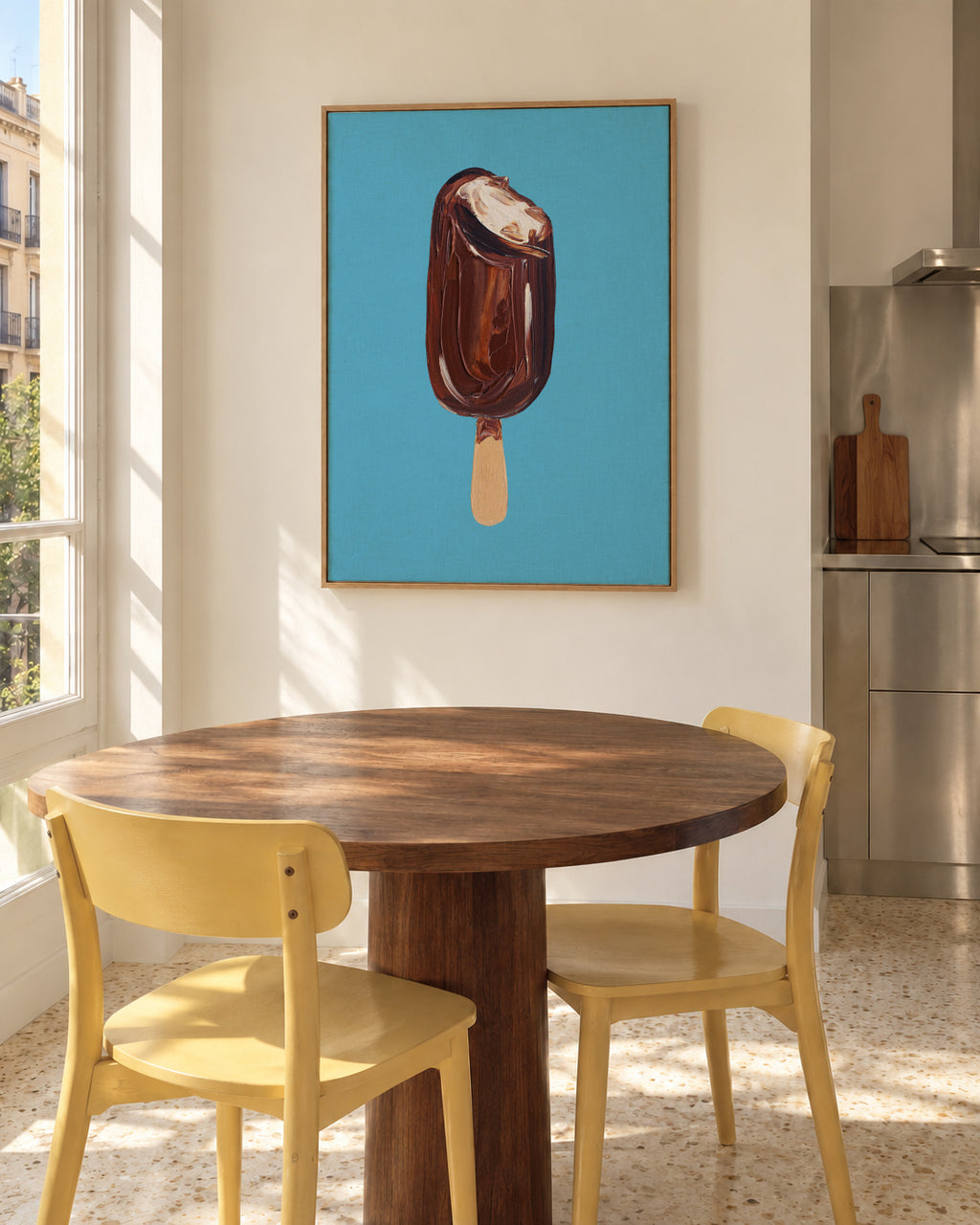Magnum Ice Cream - Framed canvas in an interior
