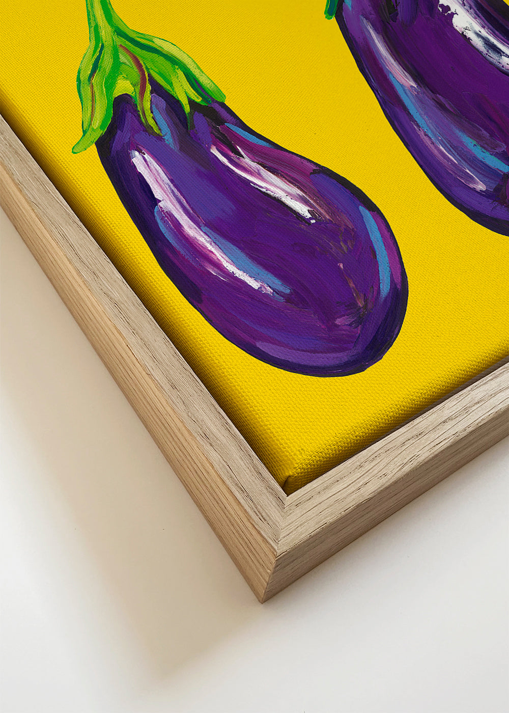 Aubergines On Yellow - Alice Straker
