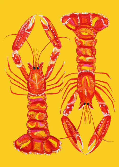 Langoustines On Yellow - Alice Straker