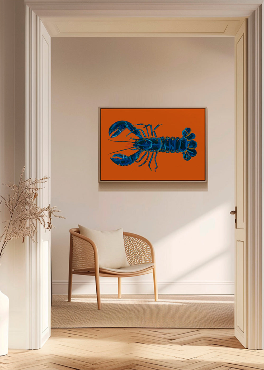 Lobster On Orange - Alice Straker