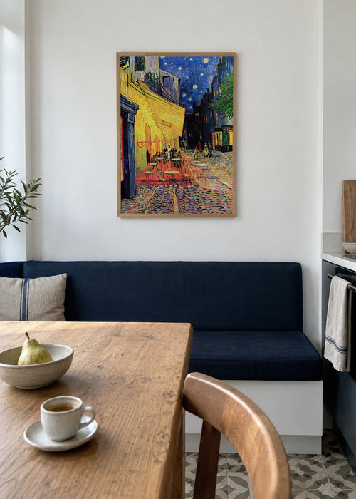 Café Terrace at Night - Van Gogh - Framed poster in an interior