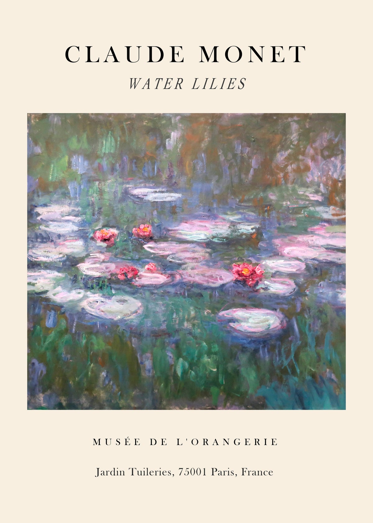 Water lilies Exhibition - Claude Monet - Unframed art print