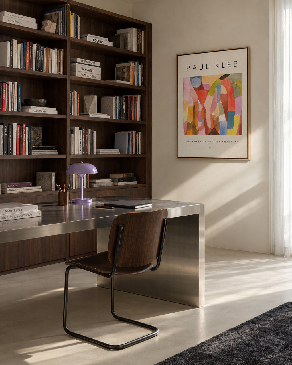 Movement of Vaulted Chambers Exhibition - Paul Klee - Framed canvas in an interior