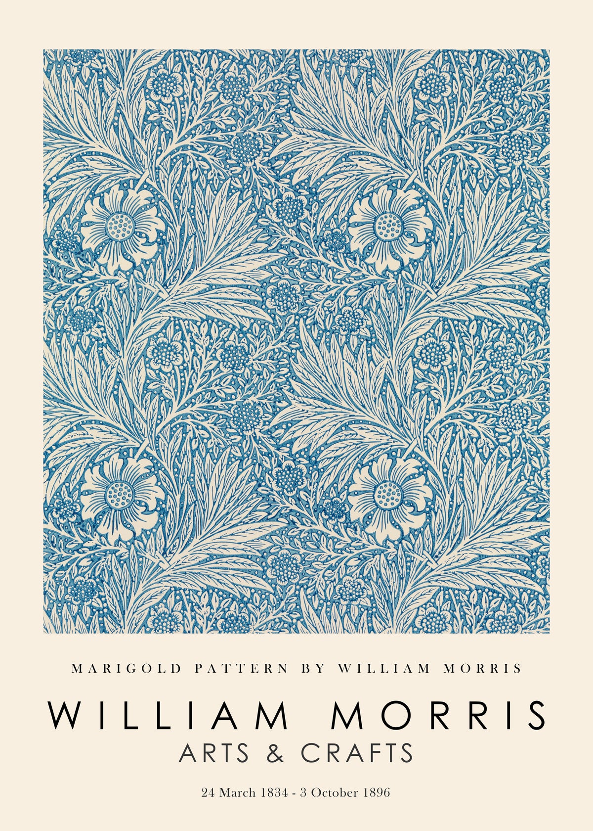 Marigold Pattern by William Morris Exhibition - Unframed art print