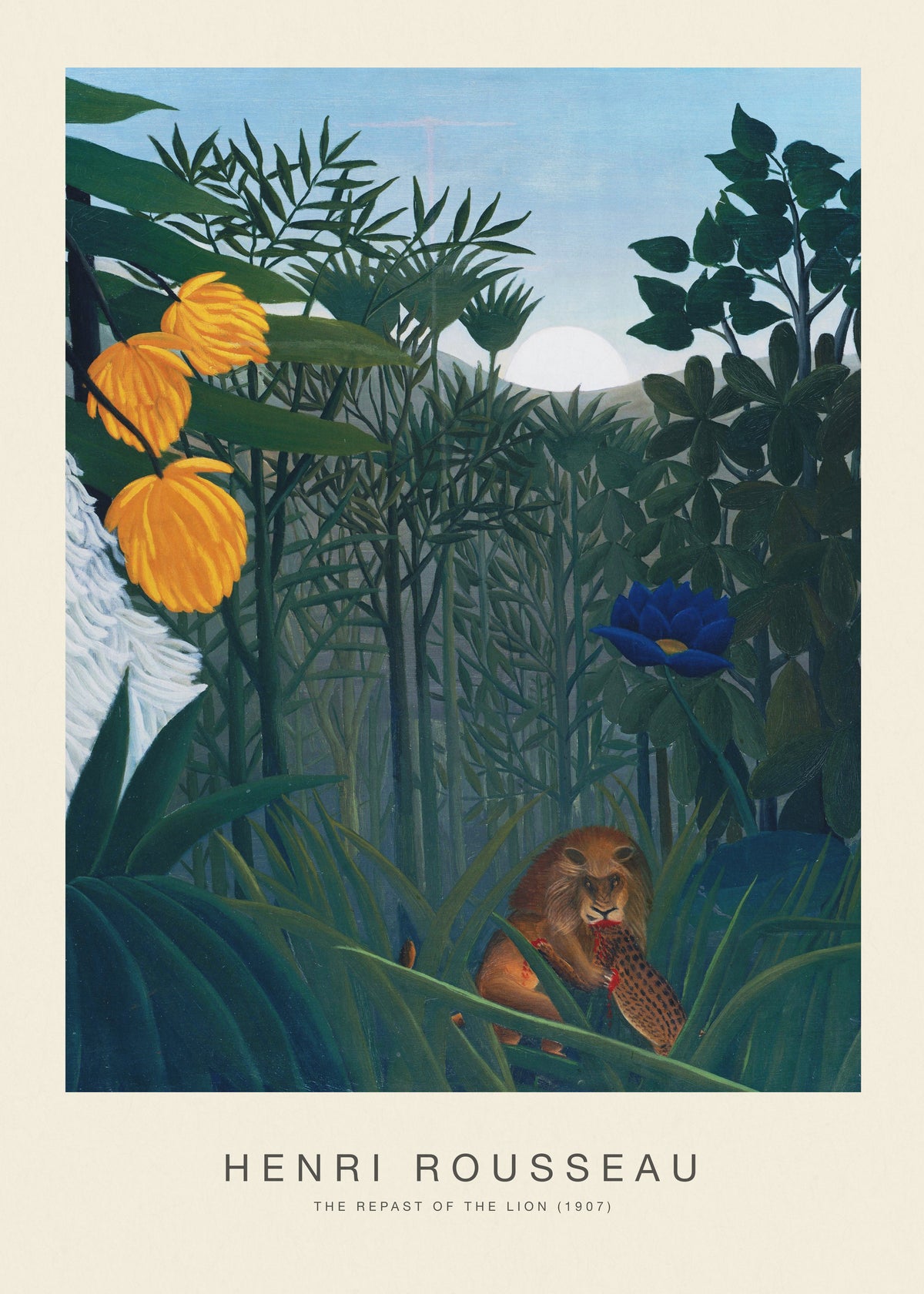 The Repast of the Lion (Special Edition) - Henri Rousseau - Unframed art print