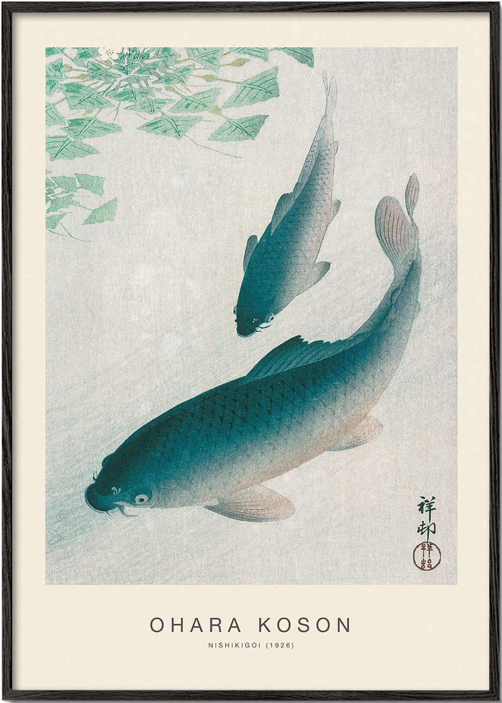 Nishikigoi, Two Koi Carp (Special Edition) - Ohara Koson