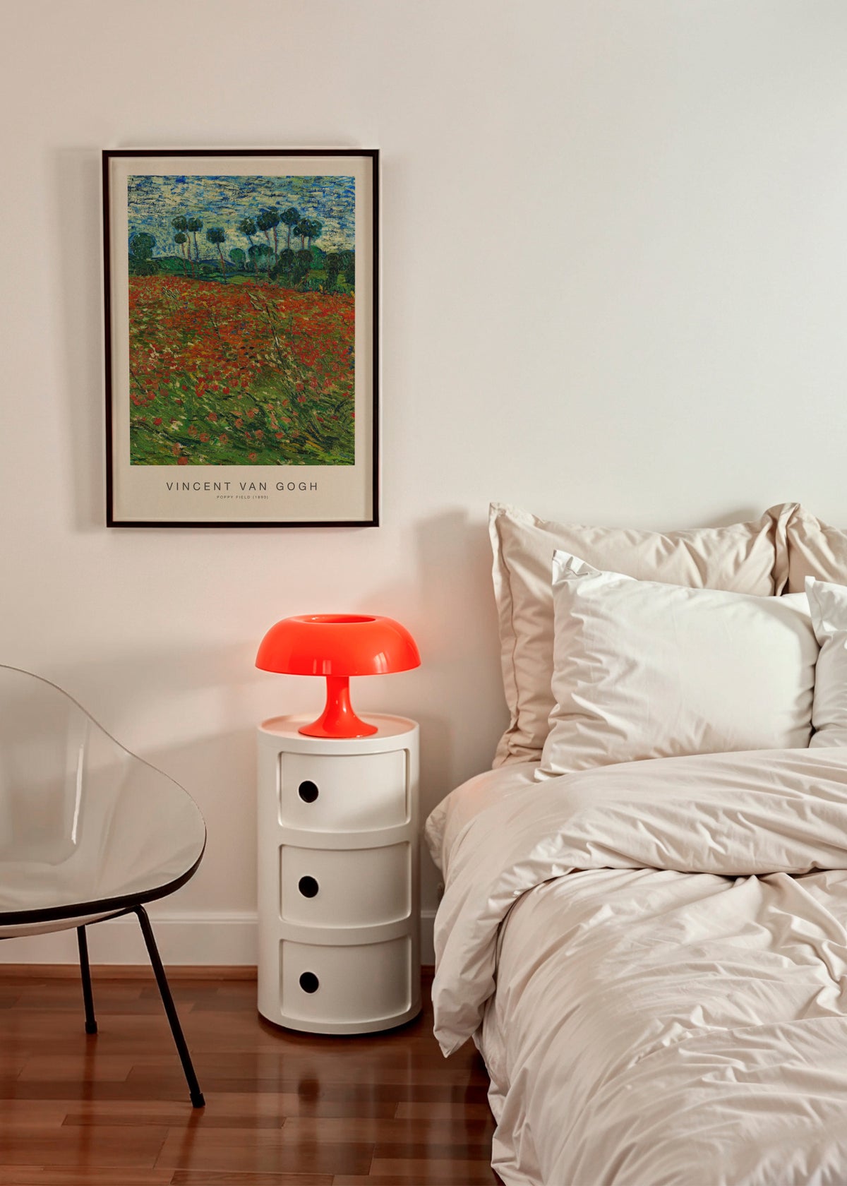 Poppy Field (Special Edition) - Vincent van Gogh - Framed poster in an interior