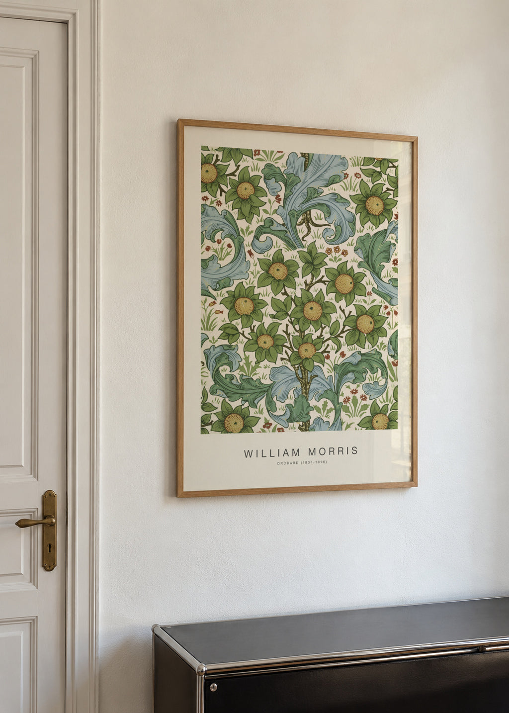 Orchard (Special Edition) - William Morris - Framed poster in an interior