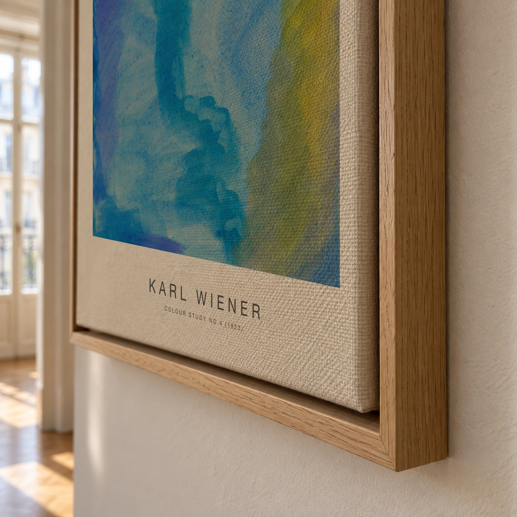 Colour Study No.4 - Karl Wiener - Framed canvas detail