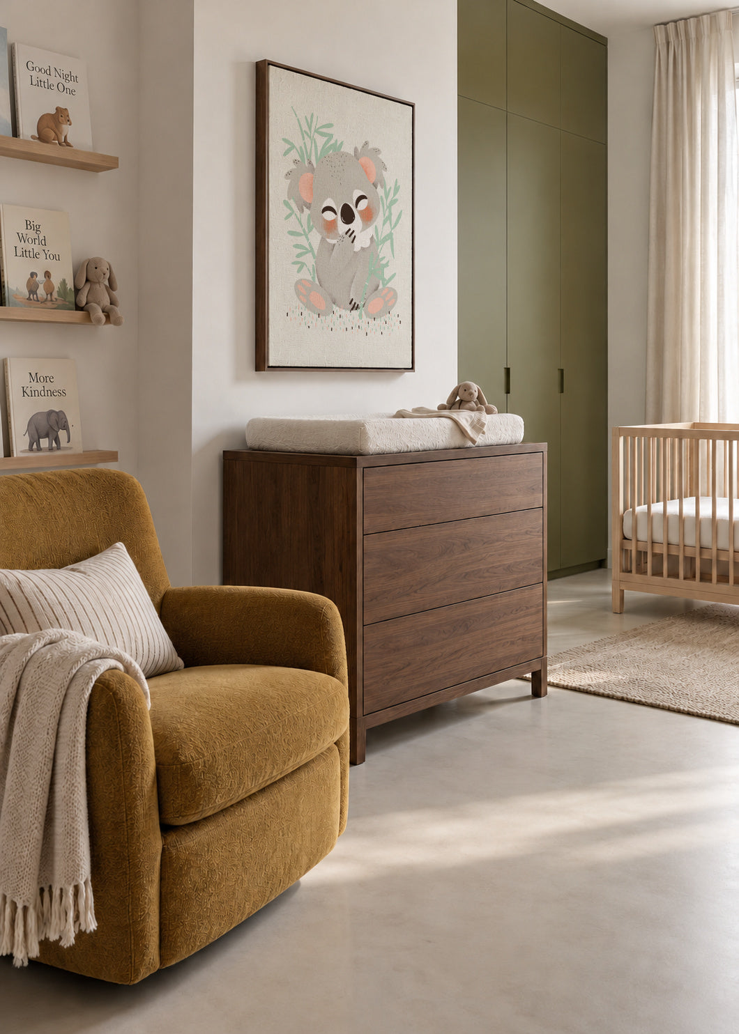 Animignons the Koala - Framed canvas in an interior