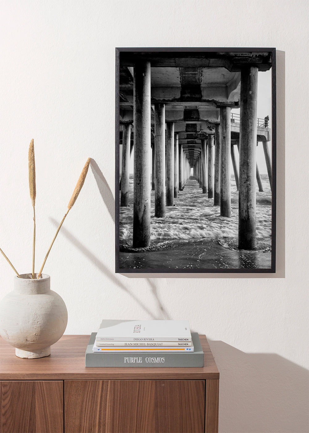 Black California - Underneath Huntington Beach Pier