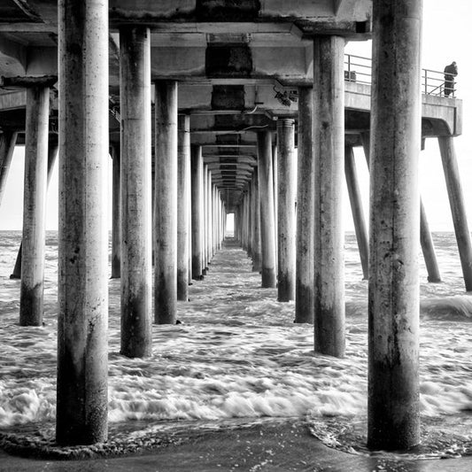 Black California - Underneath Huntington Beach Pier II