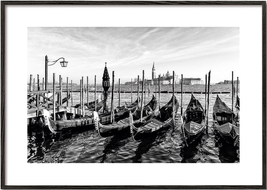 Black Venice - Gondolas for San Giorgio Maggiore