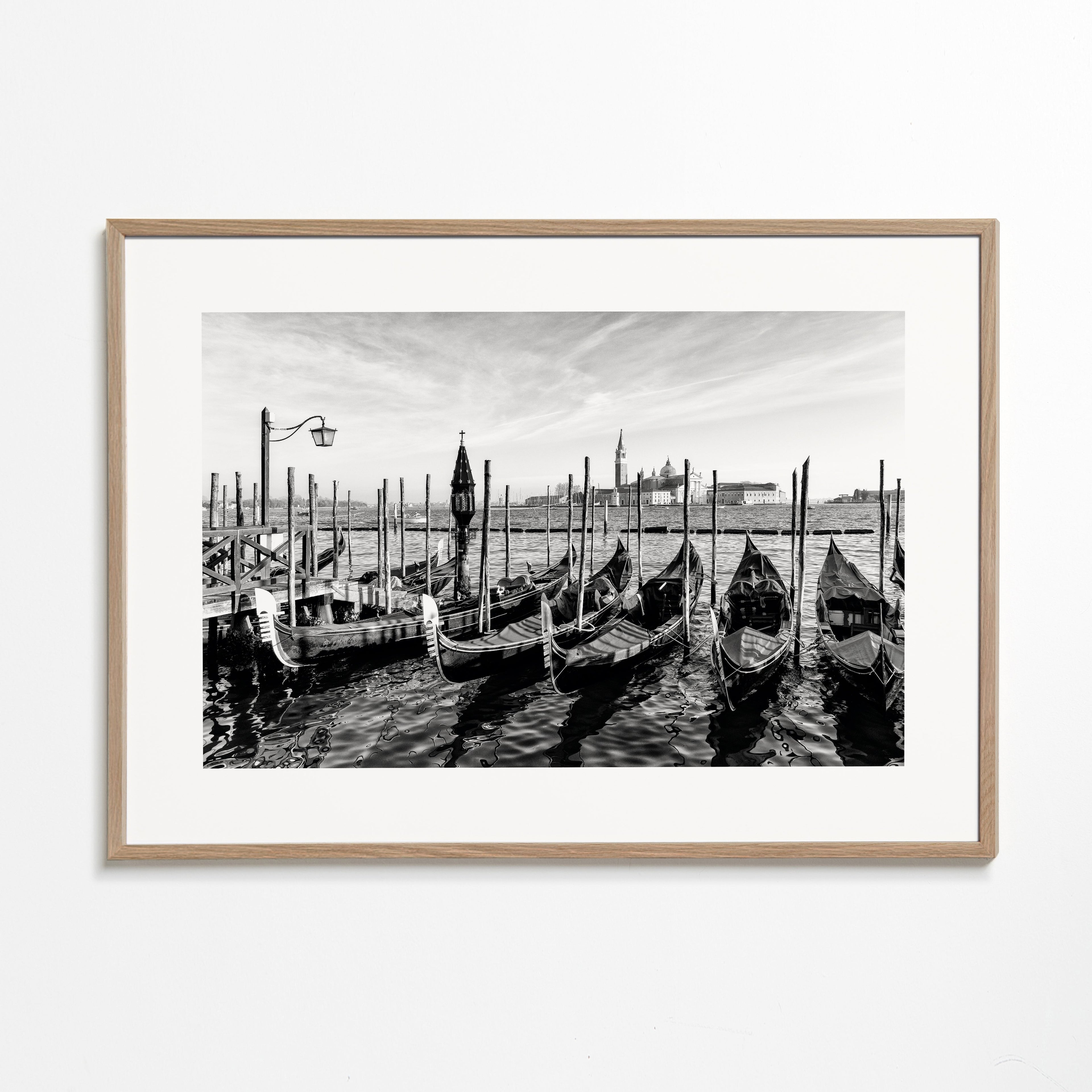 Black Venice - Gondolas for San Giorgio Maggiore