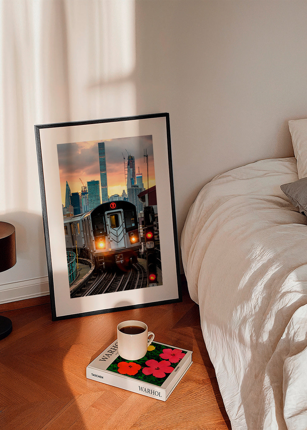 Affiche de ville: Métro 7 au coucher – Product1