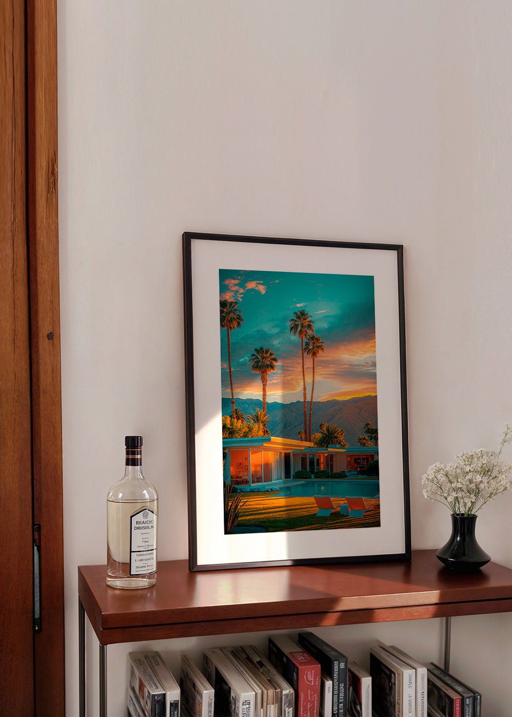 Tableau de paysage: coucher de soleil et palmiers – Product1