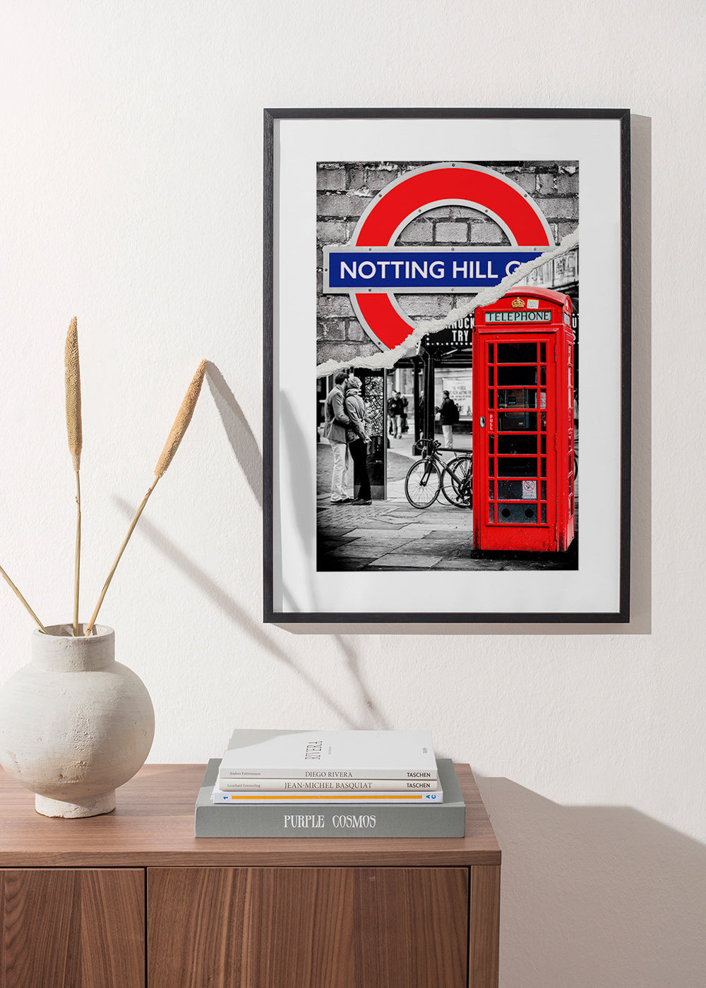 Art de ville avec cabine téléphonique rouge à Notting Hill – Product1