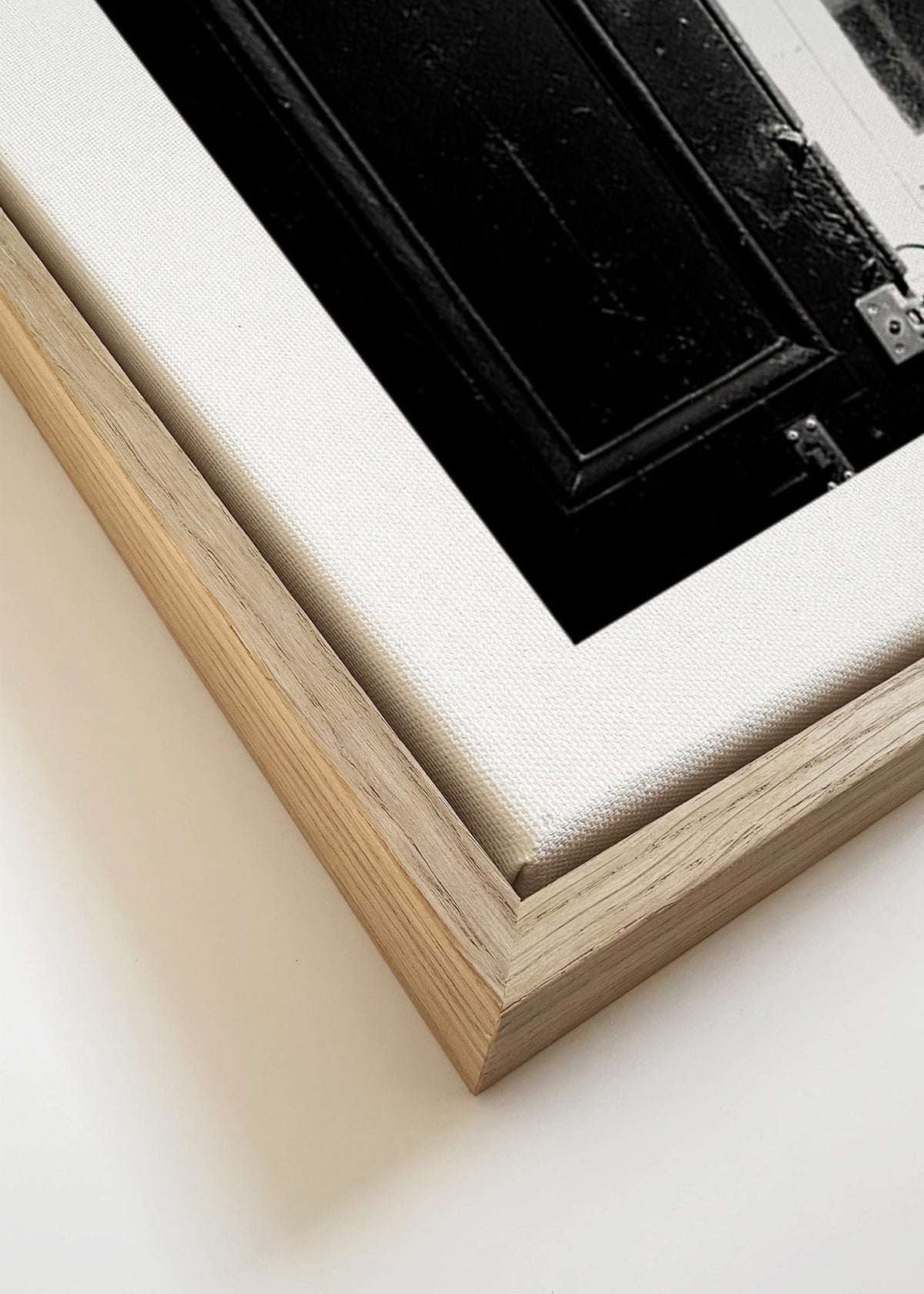 Art de cuisine: enseigne New Orleans en noir et blanc – Canvas detail