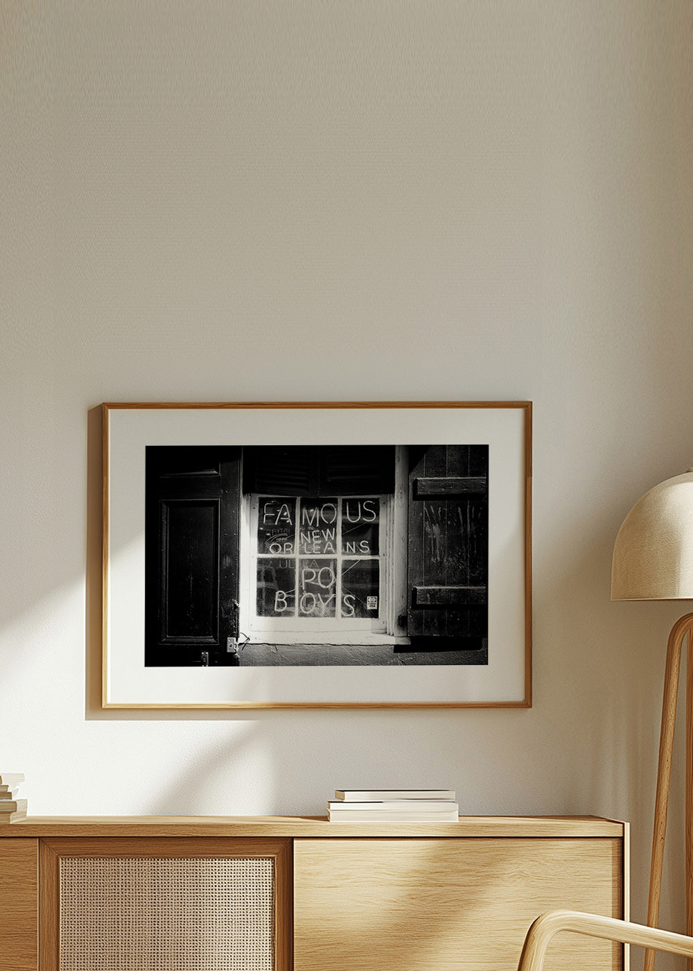 Art de cuisine: enseigne New Orleans en noir et blanc – Product2