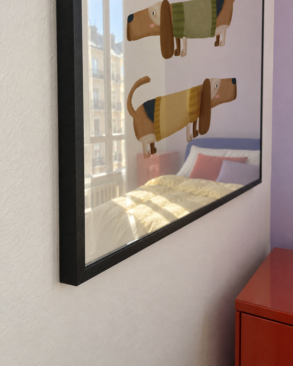 Basset Hound - Framed poster detail
