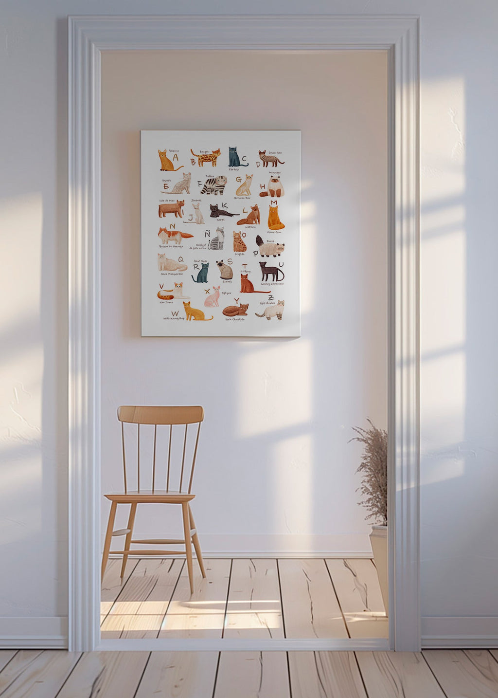 Illustration enfant Abécédaire de chats illustré