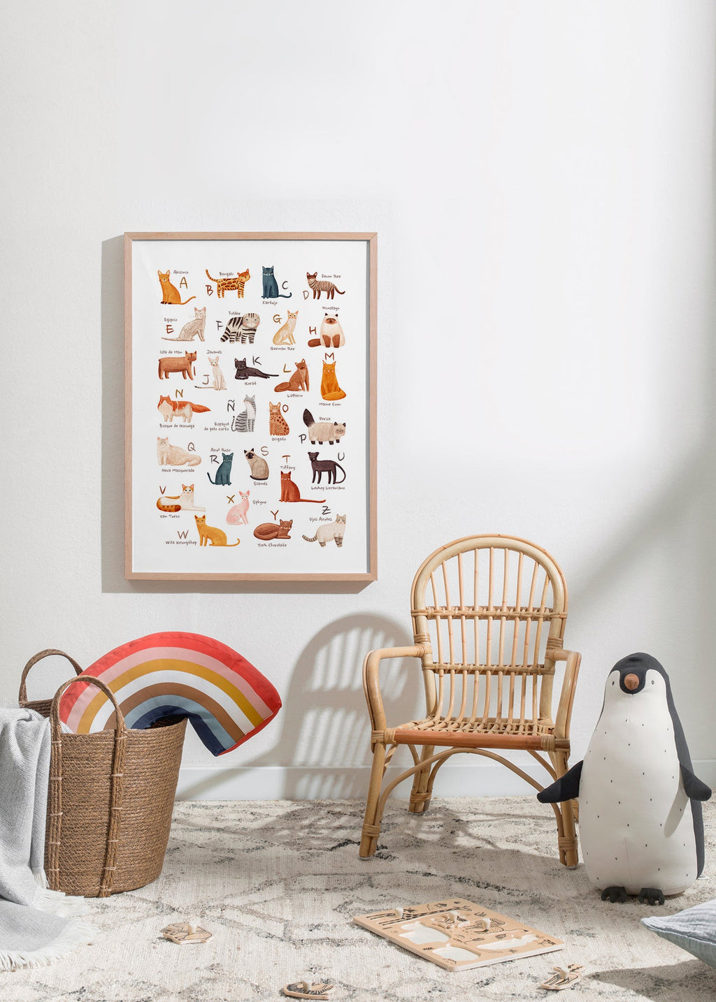 Illustration enfant Abécédaire de chats illustré