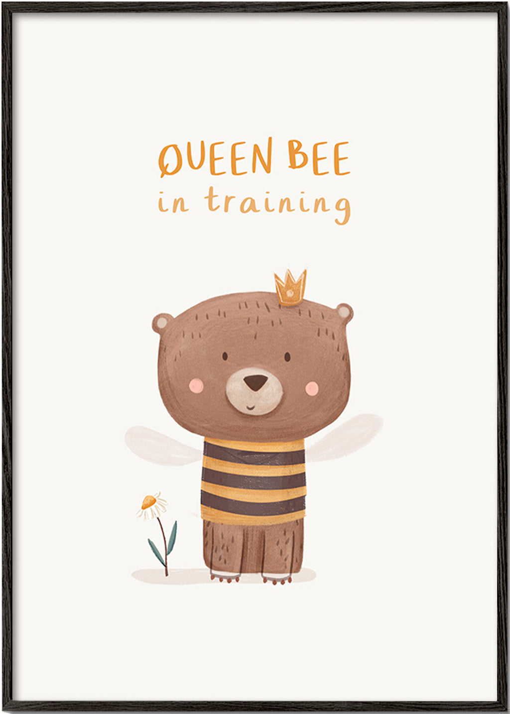 Impression enfant ours en abeille