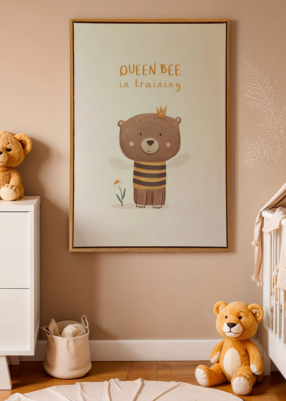 Impression enfant ours en abeille