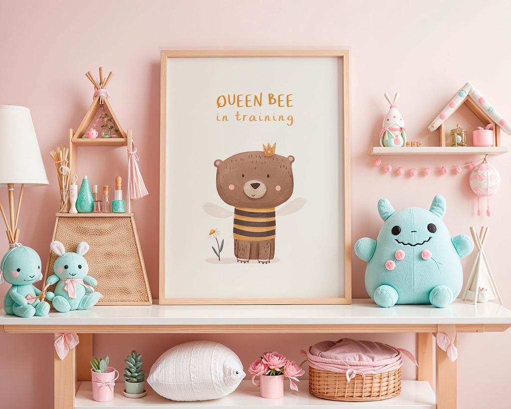 Impression enfant ours en abeille