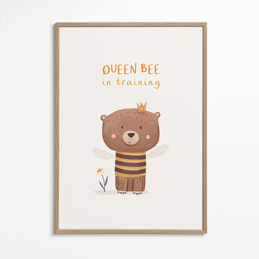 Impression enfant ours en abeille