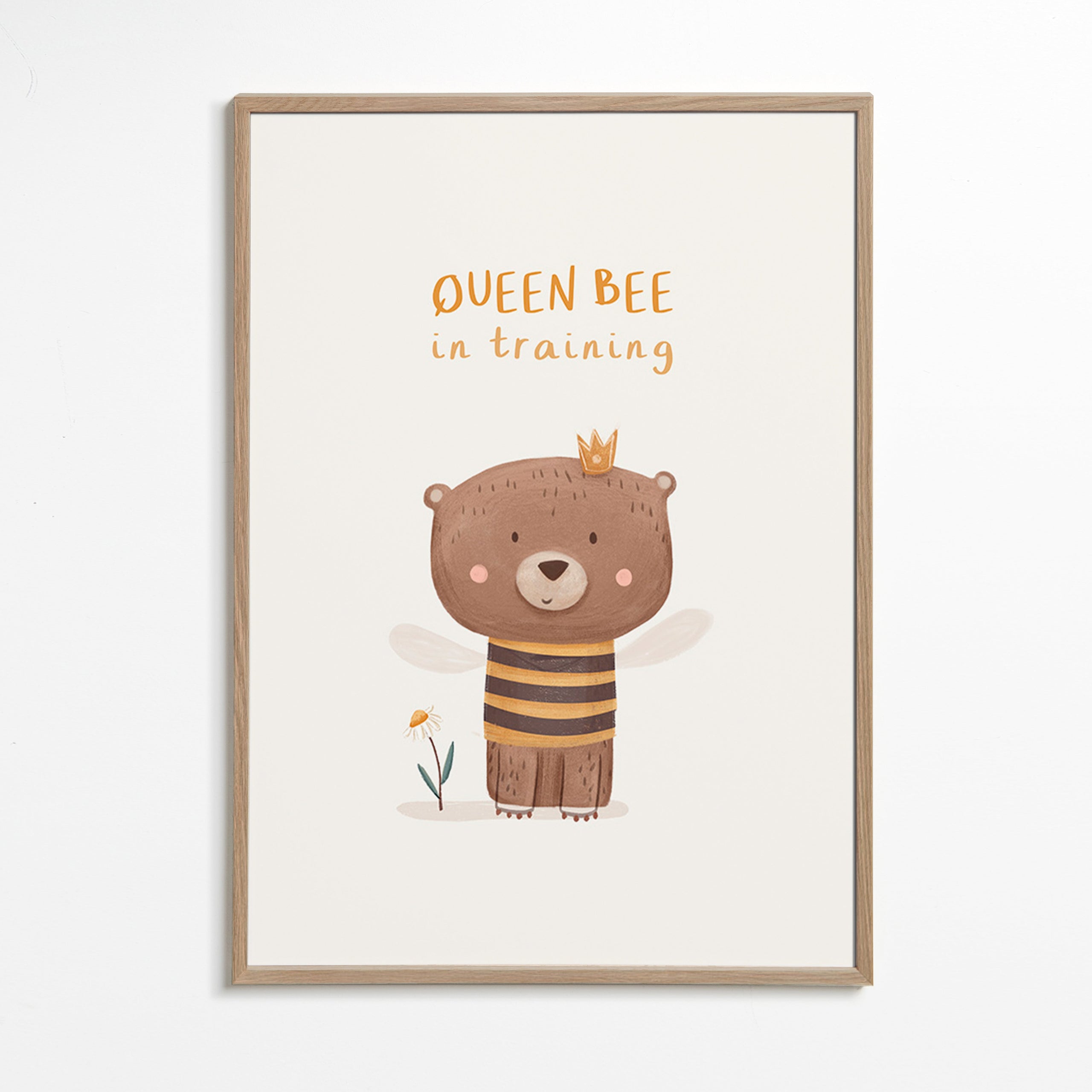 Impression enfant ours en abeille