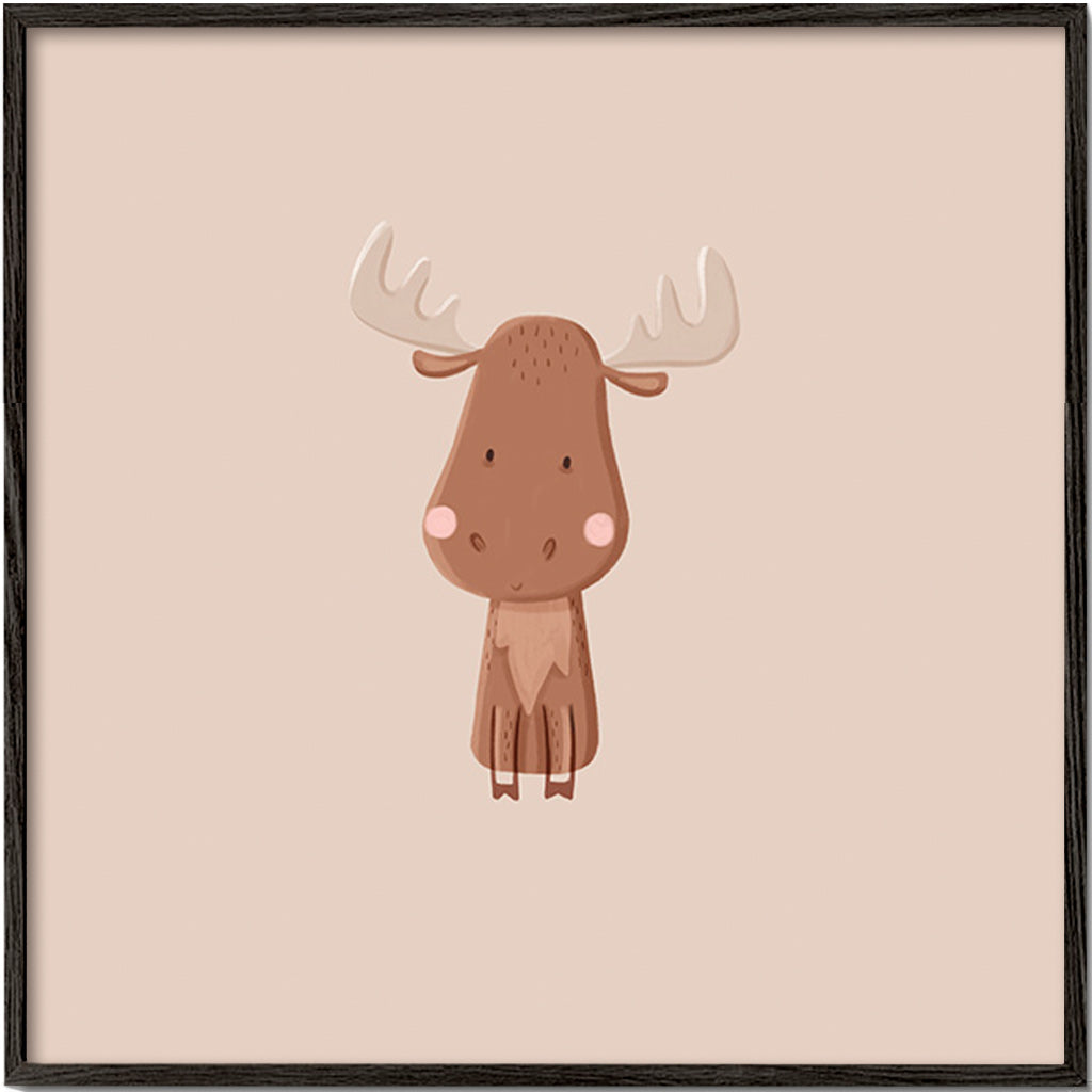 Illustration minimaliste d'élan