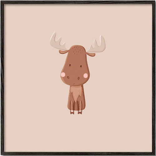 Illustration minimaliste d'élan