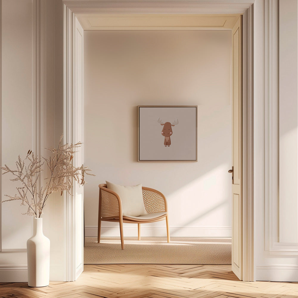 Illustration minimaliste d'élan