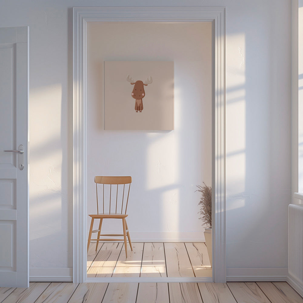 Illustration minimaliste d'élan