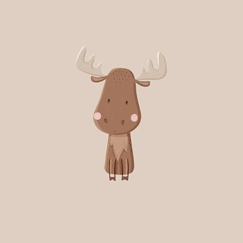 Illustration minimaliste d'élan