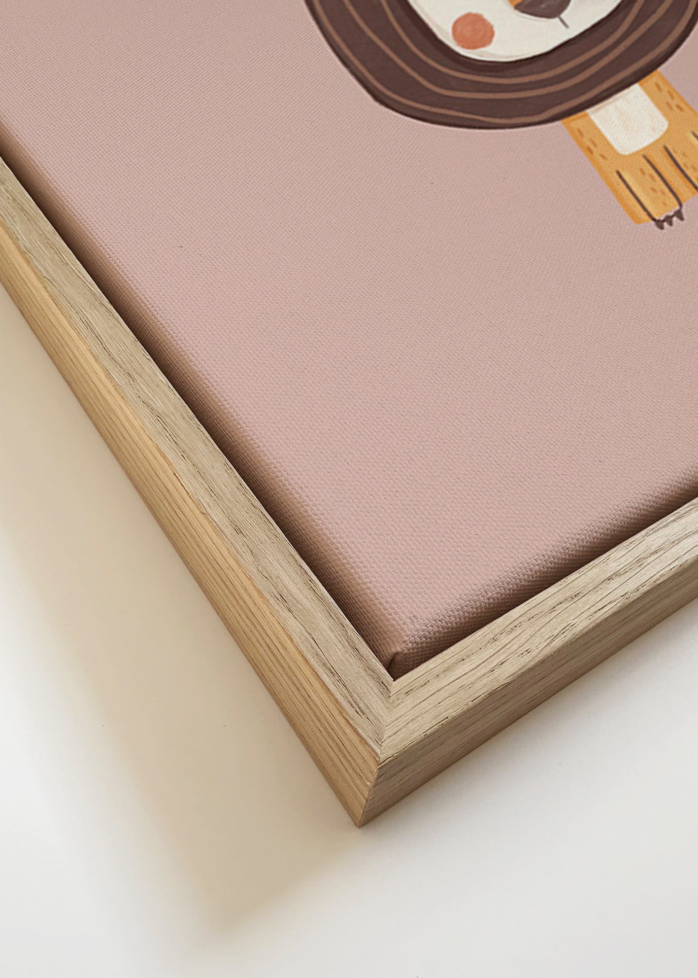 Affiche enfant : lion minimaliste