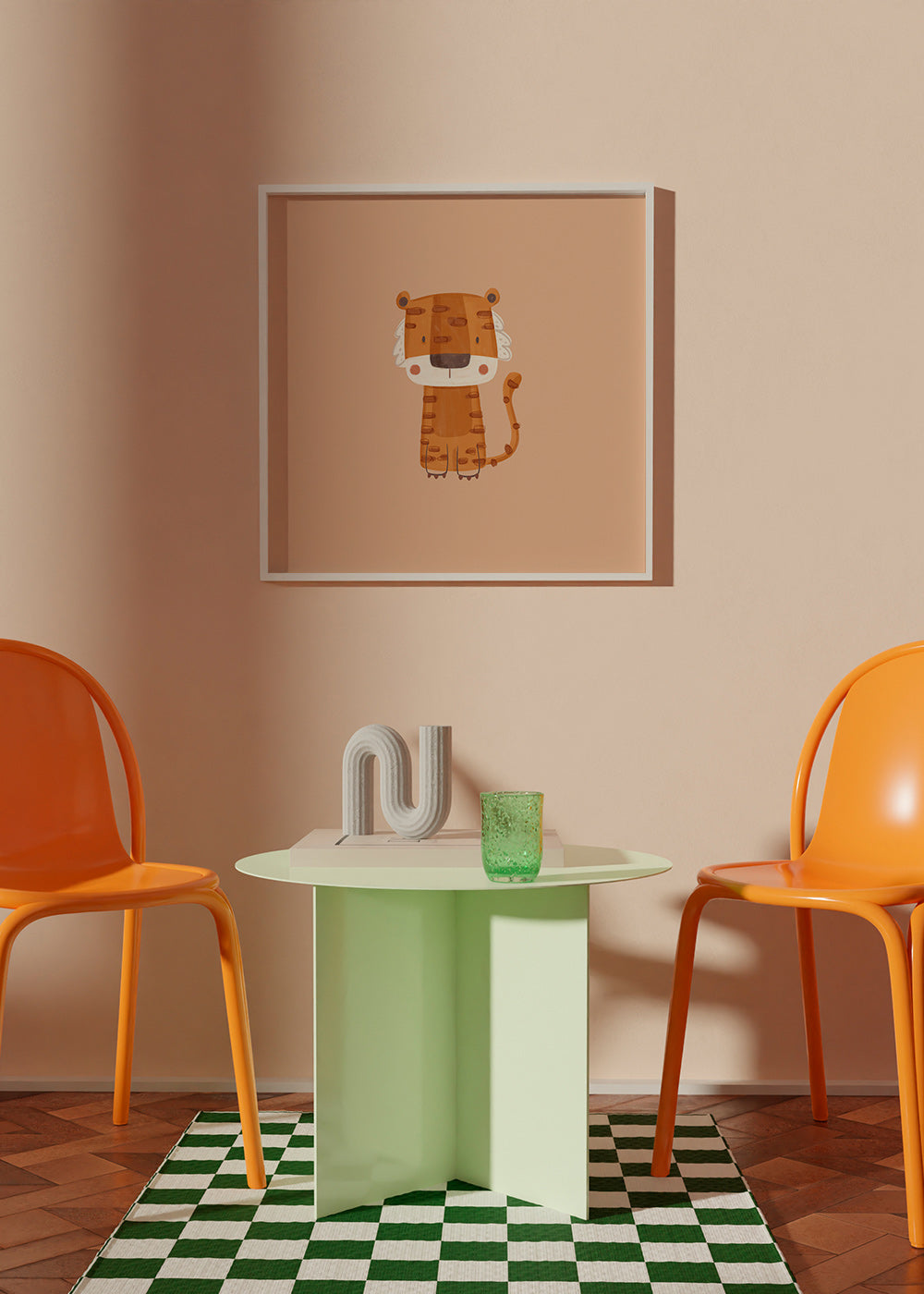 Tigre illustré minimaliste