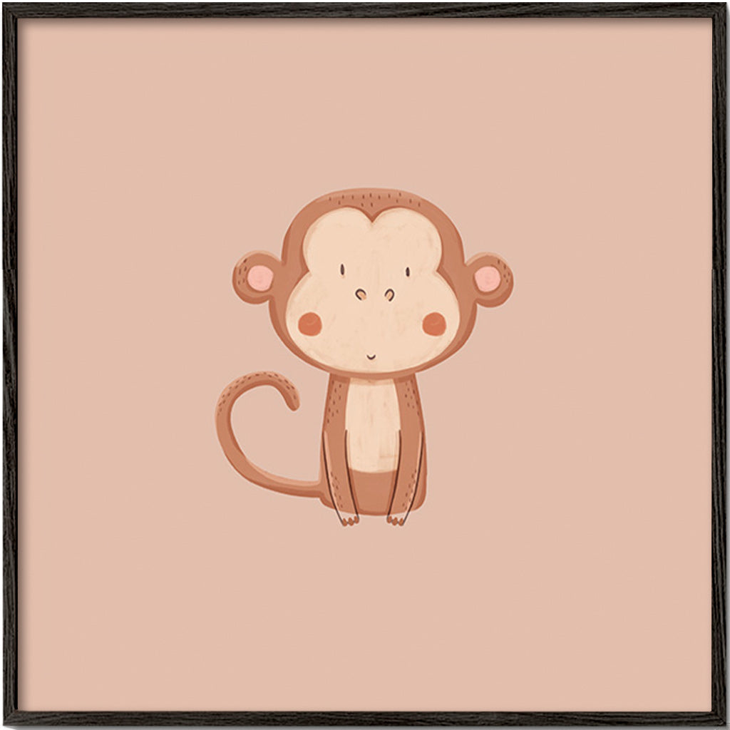 Illustration de singe minimaliste