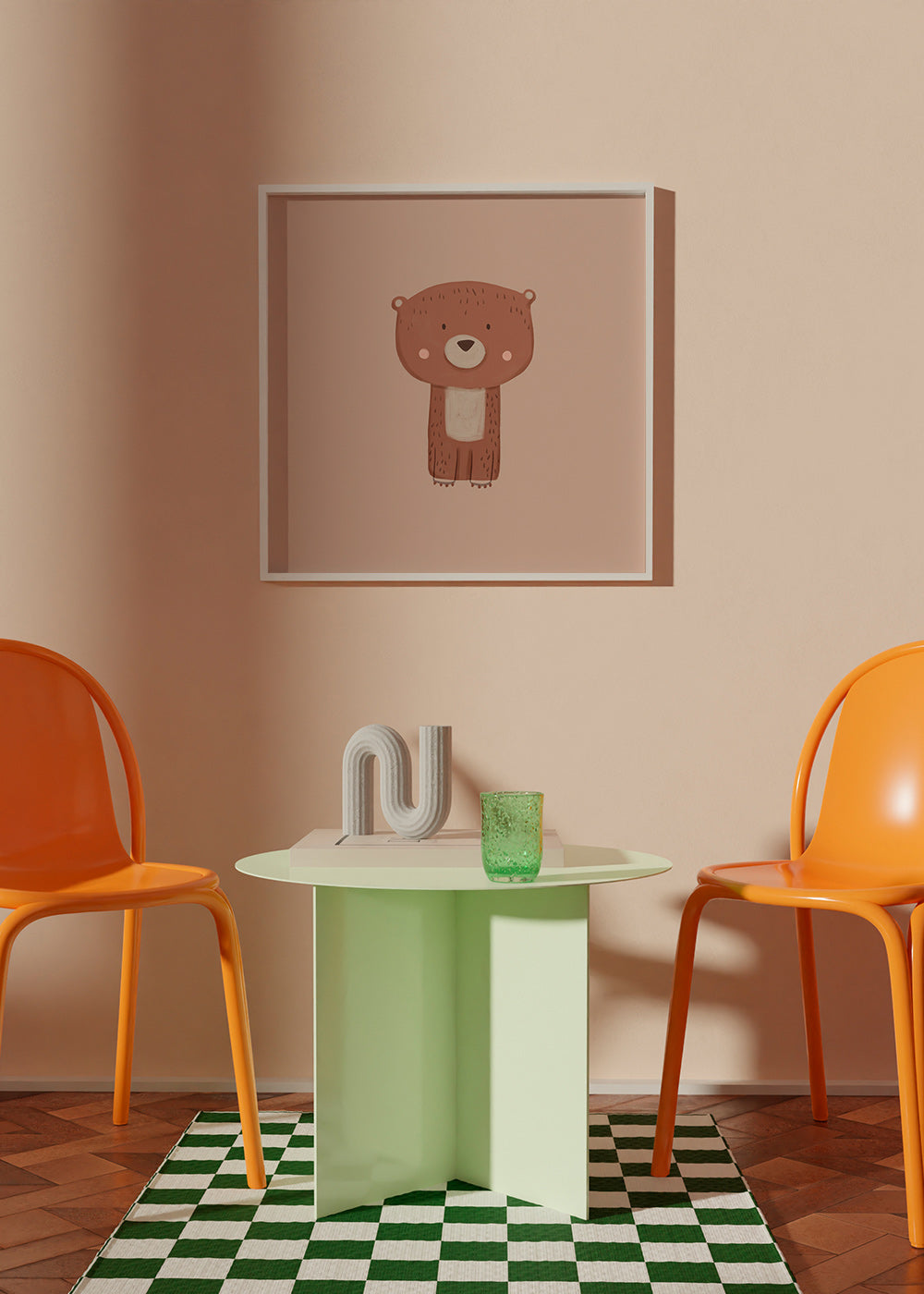 Affiche ours illustré