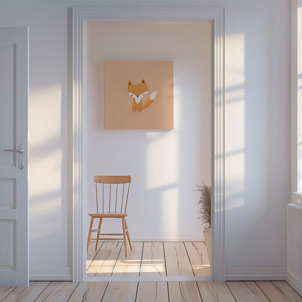 Illustration enfant: renard adorable