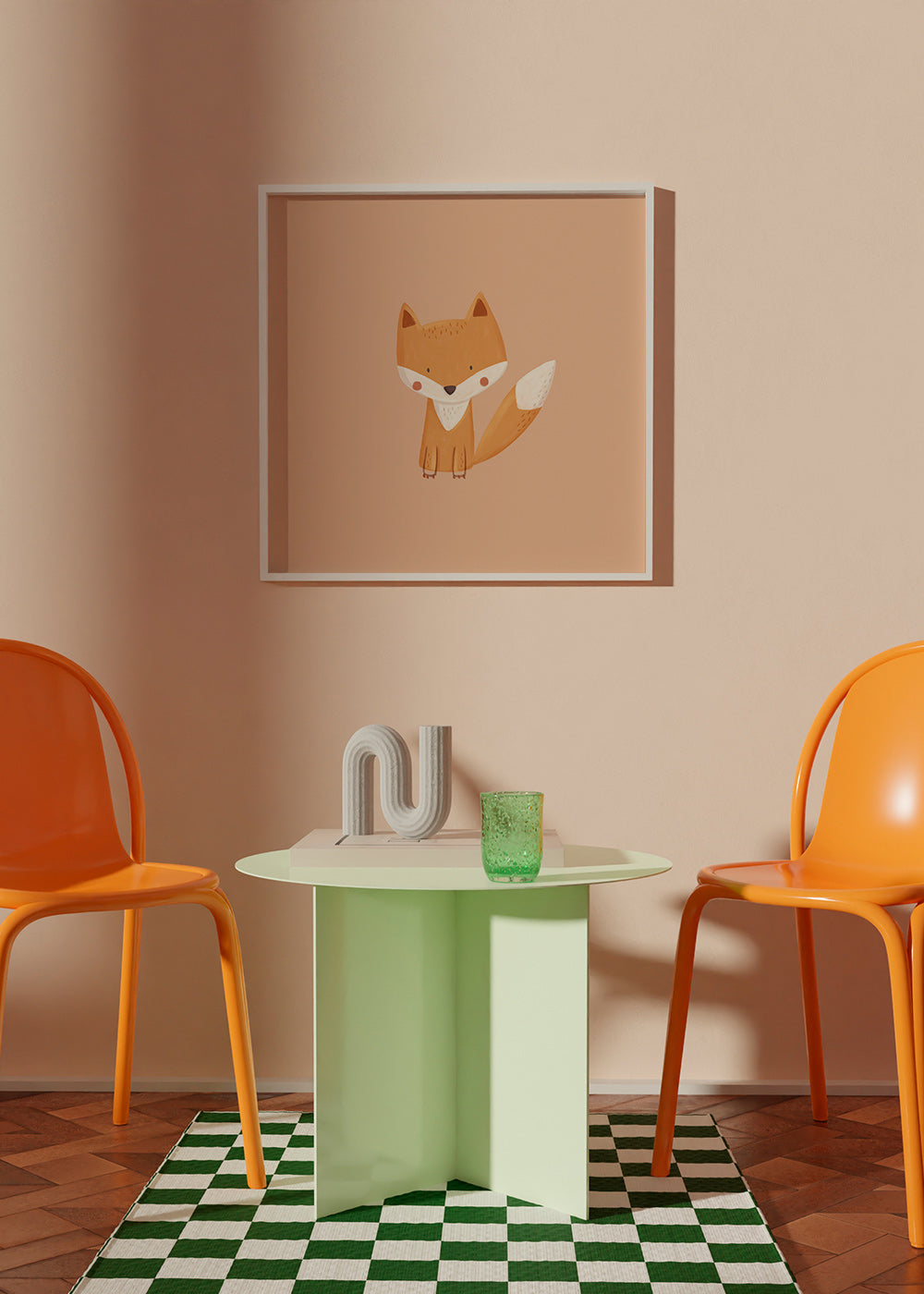 Illustration enfant: renard adorable