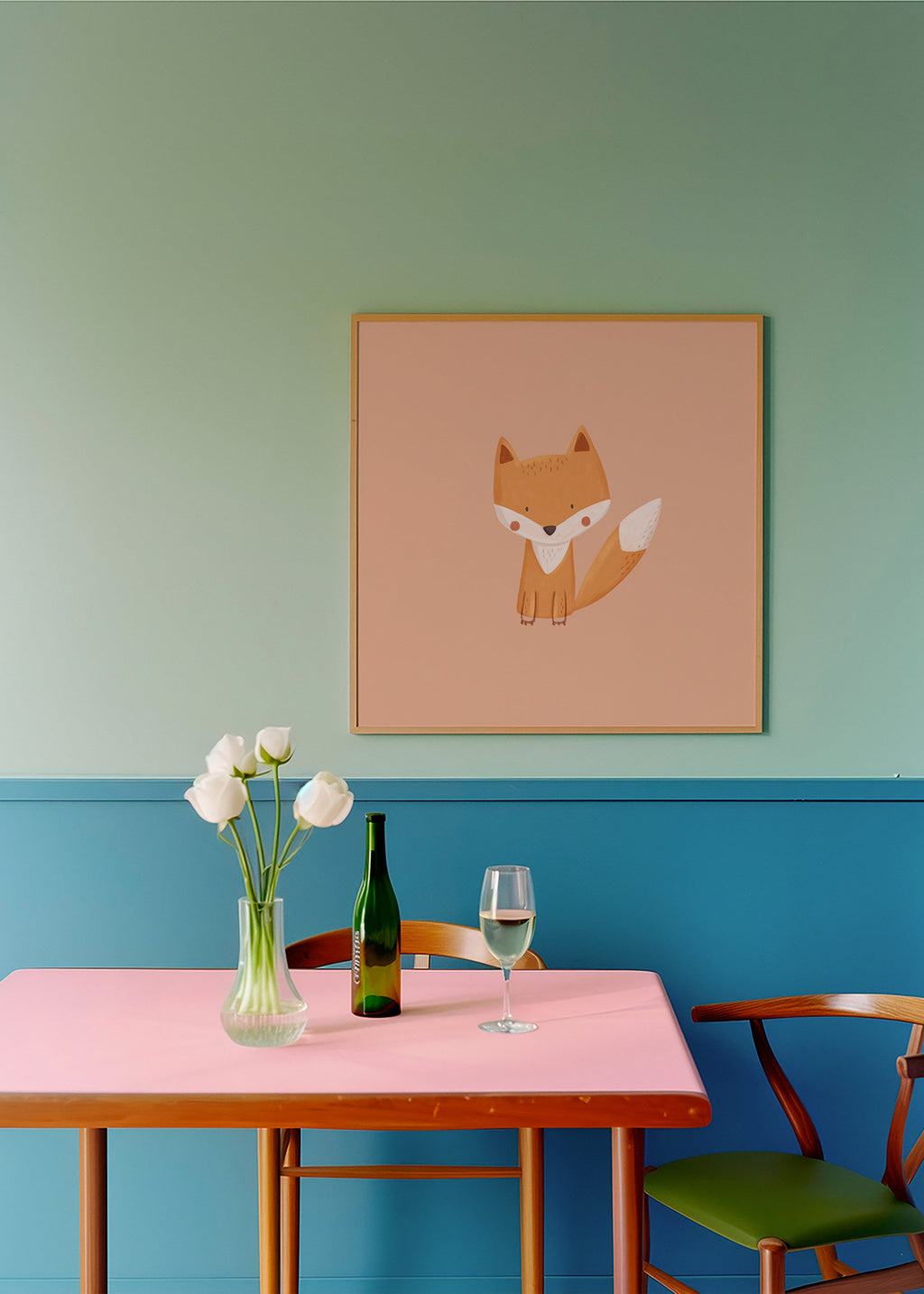 Illustration enfant: renard adorable